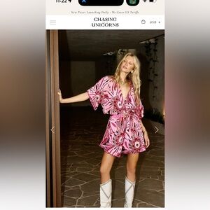 Chasing Unicorns Let Her Go Cotton Gauze Robe